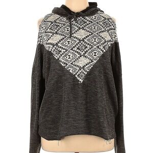 Thermal Cold Shoulder Hoodie 1X​